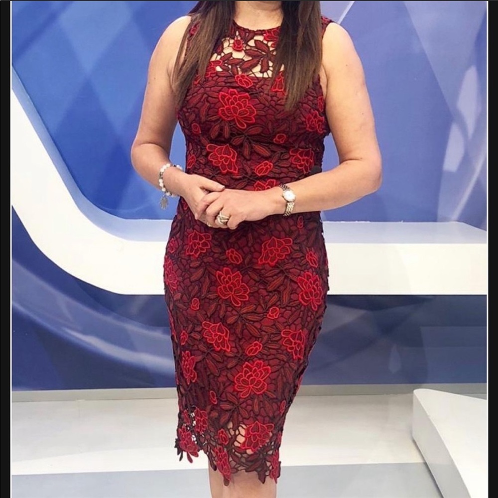 Calvin Klein Embroidered Dress Sz 4 - Picture 2 of 8